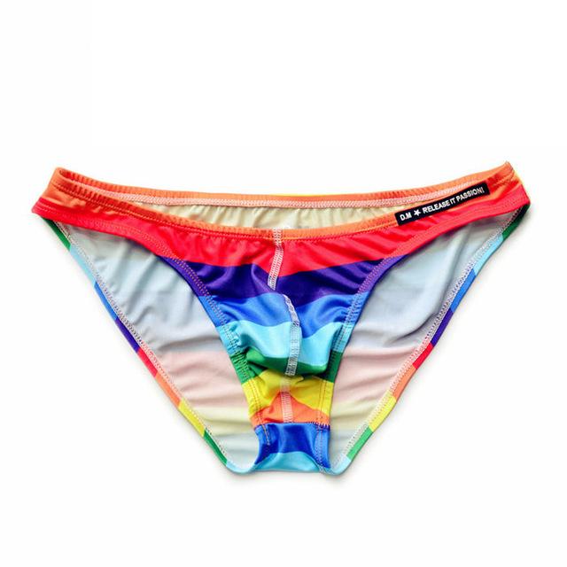 Sexy Mens Swimsuits Desmiit Rainbow Swim Briefs Oh My