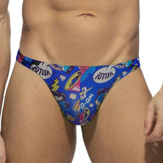 BAM! POW! Bikini Swim Thong Brief - Oh My!