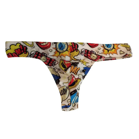 BAM! POW! Bikini Swim Thong Brief - Oh My!