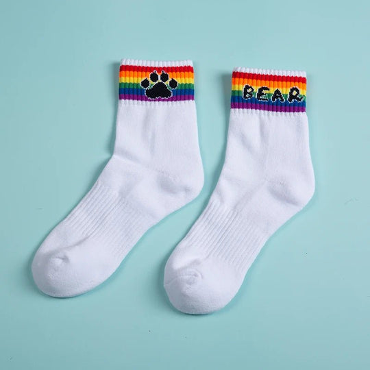 Bear Rainbow Socks - Oh My!