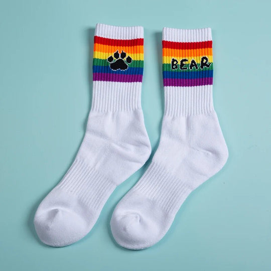 Bear Rainbow Socks - Oh My!
