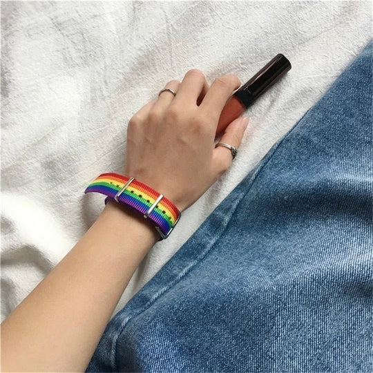 Belt Buckle Rainbow Bracelet - Oh My!