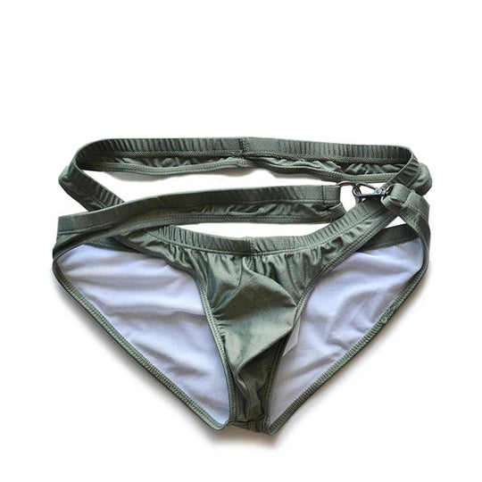 DM Criss Cross Buckle Swim Briefs - Oh My!