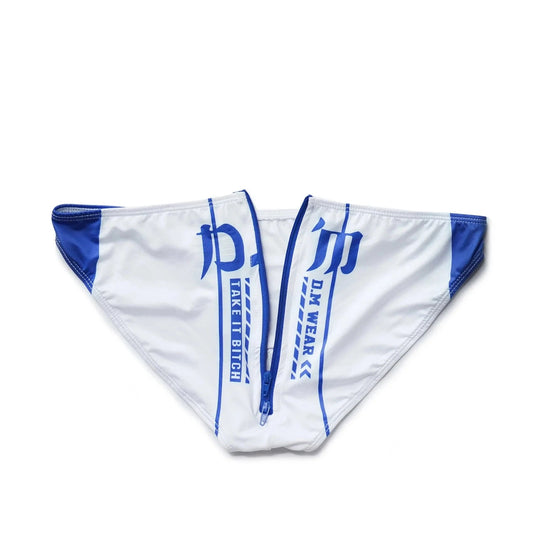 DM Take It Bitch Zippered Swim Briefs - Oh My!