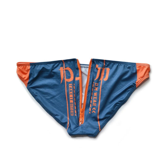 DM Take It Bitch Zippered Swim Briefs - Oh My!