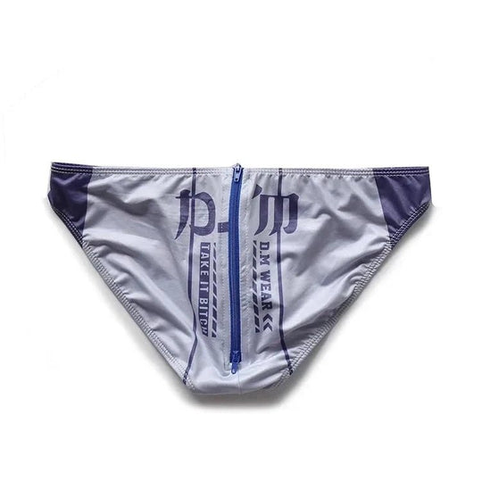 DM Take It Bitch Zippered Swim Briefs - Oh My!