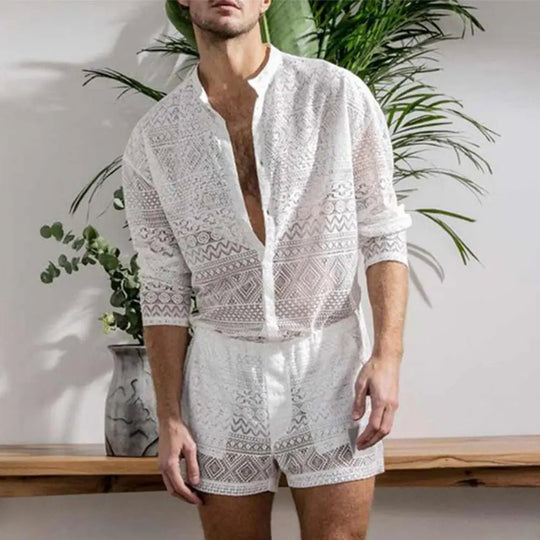 Harmony Button Up Shirt + Shorts - Oh My!