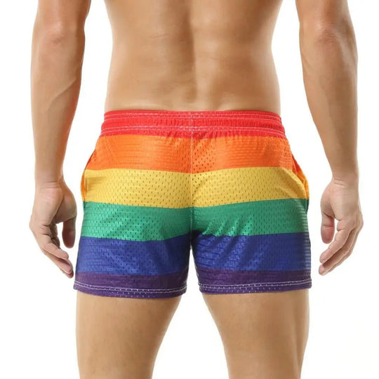Mesh Rainbow Board Shorts - Oh My!