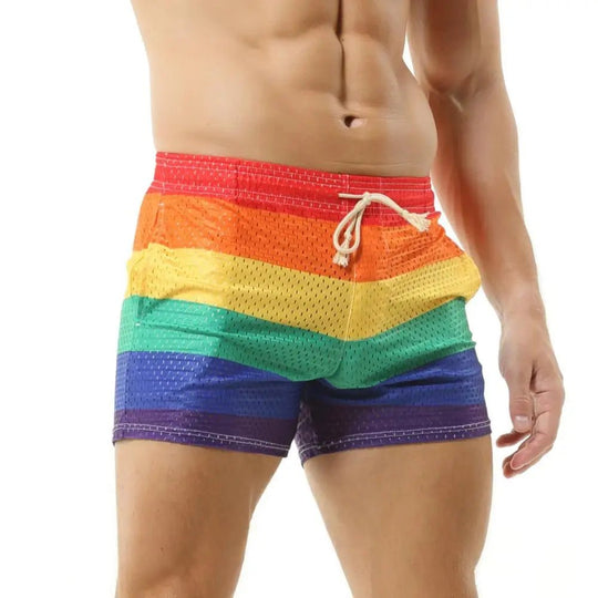 Mesh Rainbow Board Shorts - Oh My!