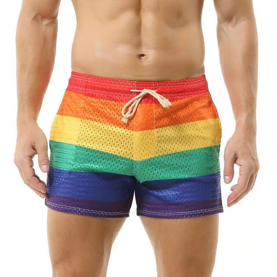 Mesh Rainbow Board Shorts - Oh My!