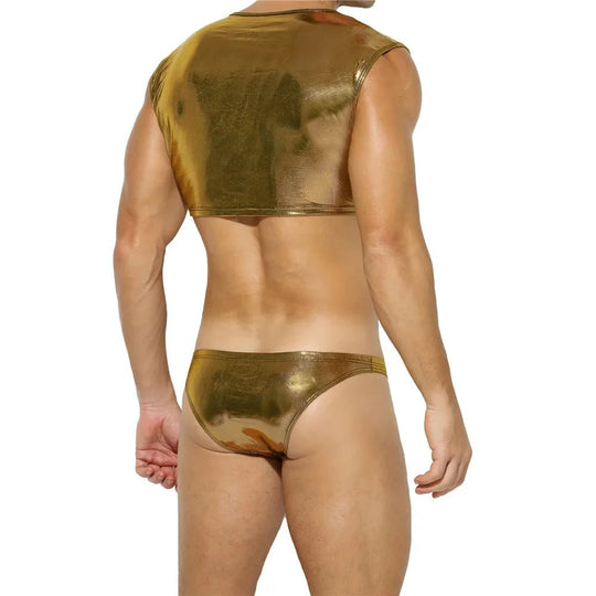 Metallic Crop Top and Bottoms - Oh My!