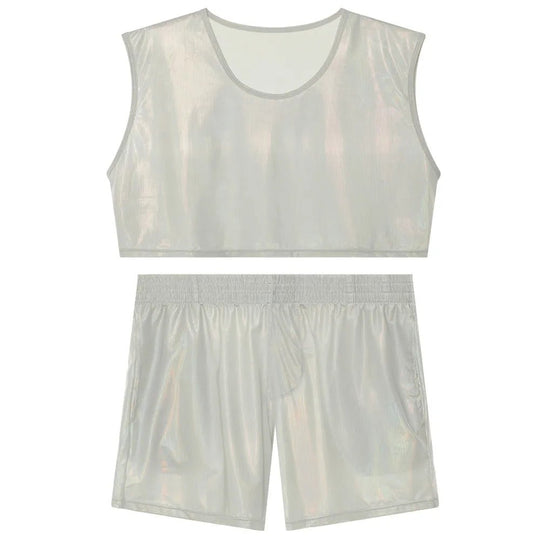 Metallic Crop Top and Bottoms - Oh My!