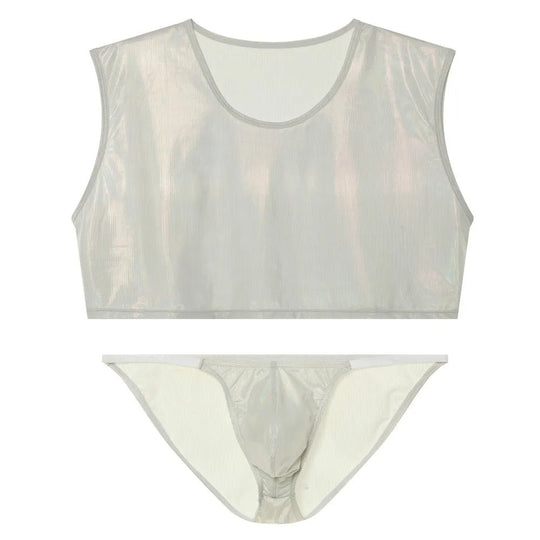 Metallic Crop Top and Bottoms - Oh My!