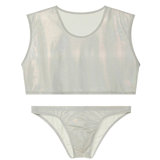 Metallic Crop Top and Bottoms - Oh My!