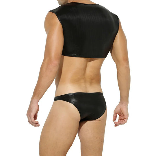 Metallic Crop Top and Bottoms - Oh My!