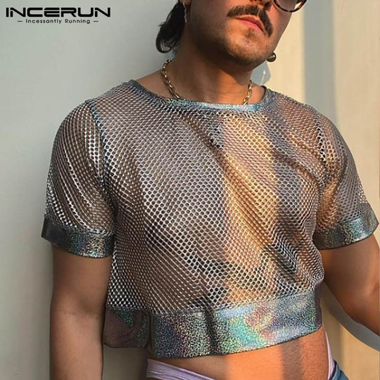 Metallic Crop Top T-shirt - Oh My!