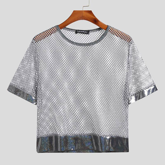 Metallic Crop Top T-shirt - Oh My!