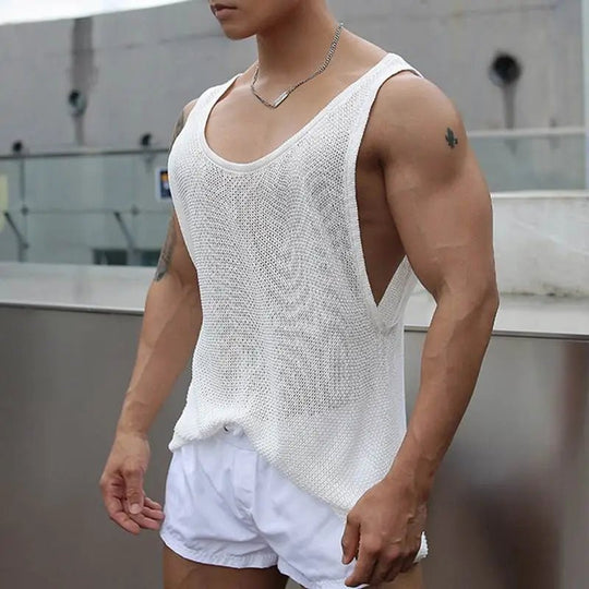 Powder Mesh Muscle Shirt - Oh My!