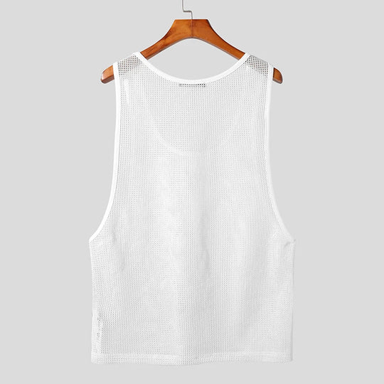 Powder Mesh Muscle Shirt - Oh My!