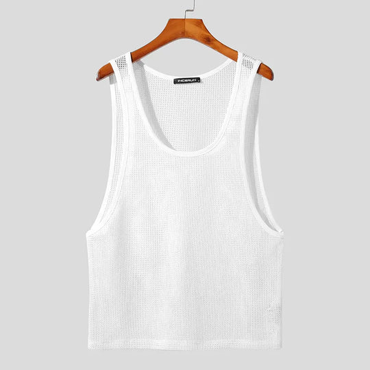 Powder Mesh Muscle Shirt - Oh My!