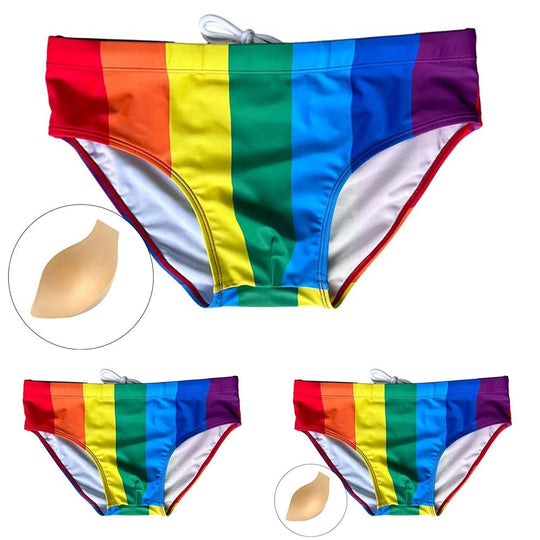 Pride Flag Swim Briefs - Oh My!