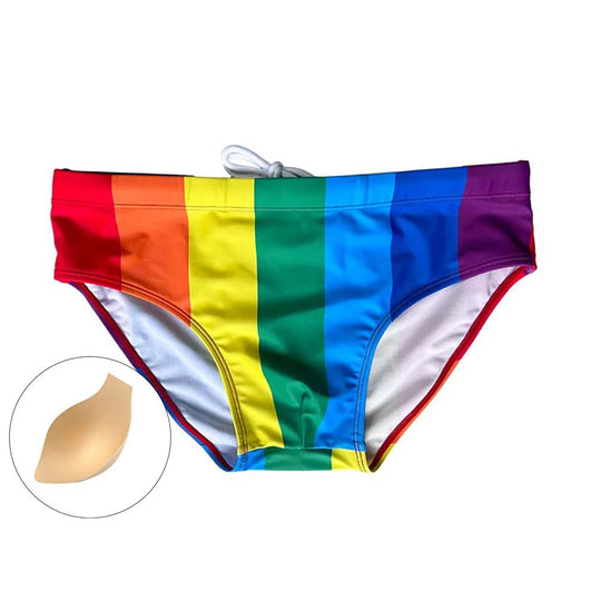 Pride Flag Swim Briefs - Oh My!