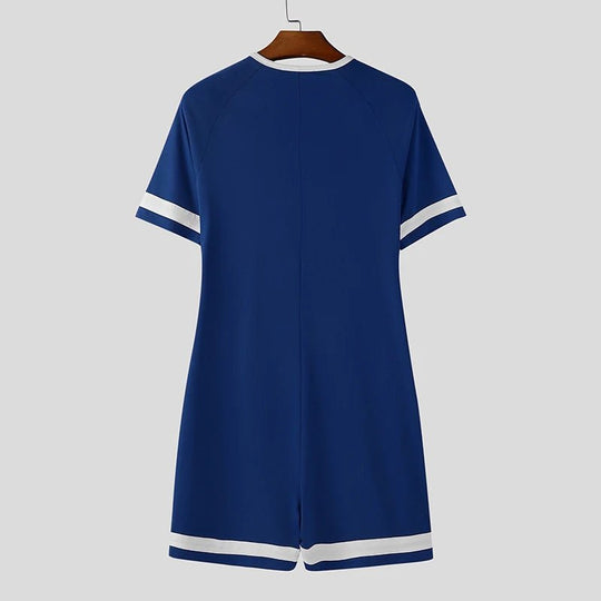 Racing Stripe Zippered Body Suit - Oh My!