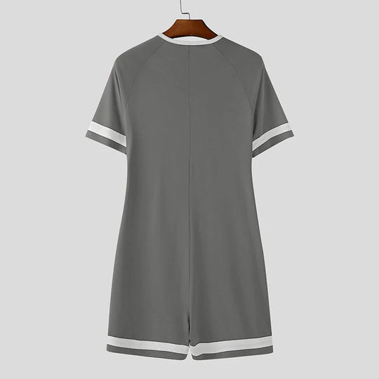 Racing Stripe Zippered Body Suit - Oh My!