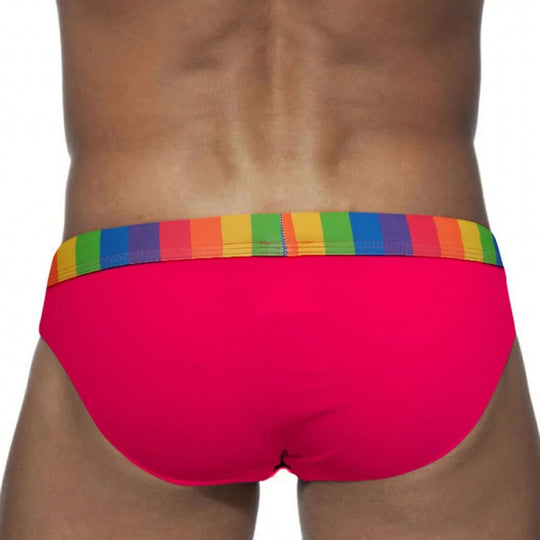 Rainbow Block Swim Briefs - Oh My!