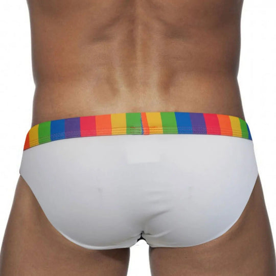 Rainbow Block Swim Briefs - Oh My!