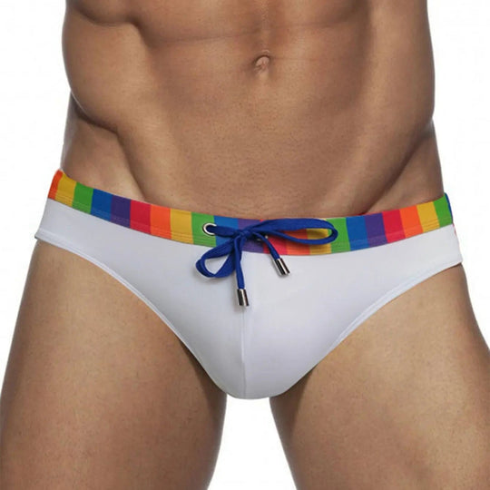 Rainbow Block Swim Briefs - Oh My!