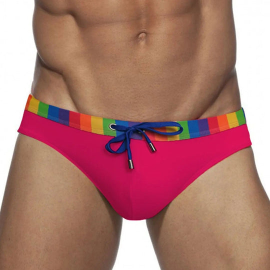 Rainbow Block Swim Briefs - Oh My!