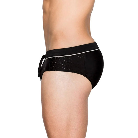 Ring Around Side Mesh Swim Briefs - Oh My!