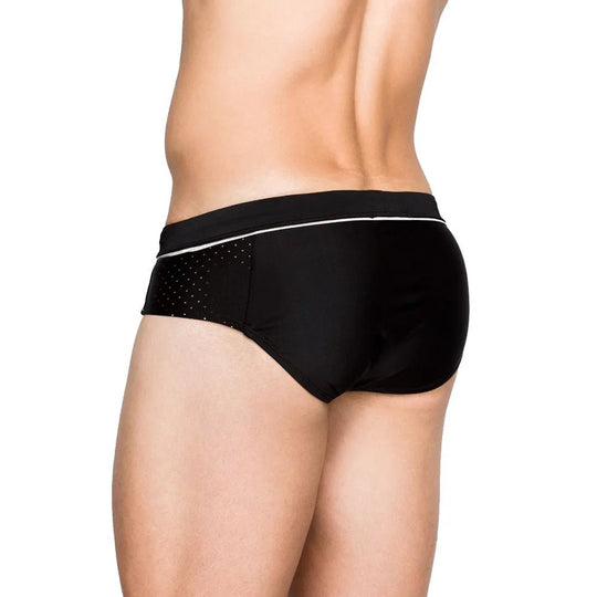 Ring Around Side Mesh Swim Briefs - Oh My!