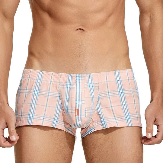 Seobean Bright Plaid Lounge Boxer Shorts - Oh My!