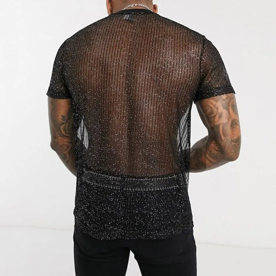 Shimmer Mesh T-Shirt - Oh My!
