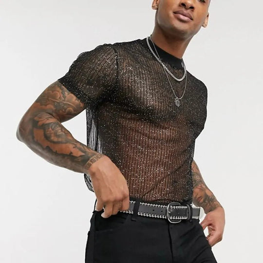 Shimmer Mesh T-Shirt - Oh My!