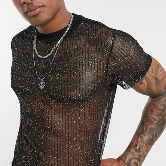 Shimmer Mesh T-Shirt - Oh My!
