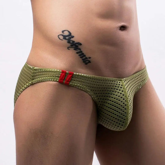 Ultra Racing Stripe Mesh Briefs - Oh My!