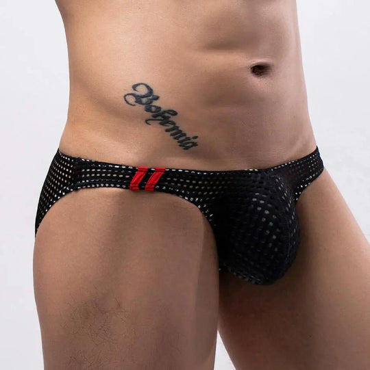 Ultra Racing Stripe Mesh Briefs - Oh My!