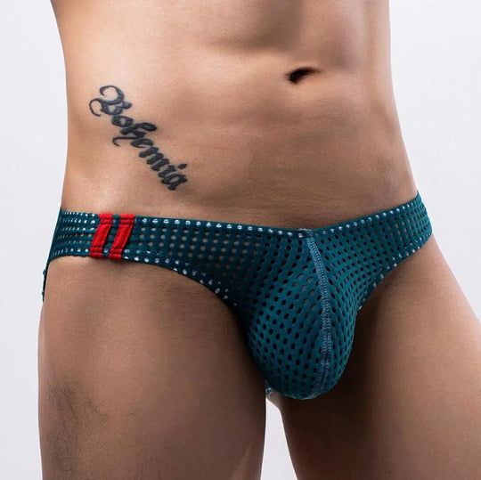 Ultra Racing Stripe Mesh Briefs - Oh My!