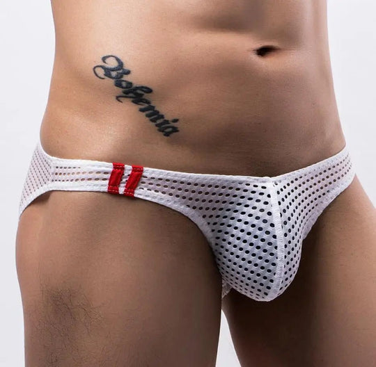 Ultra Racing Stripe Mesh Briefs - Oh My!
