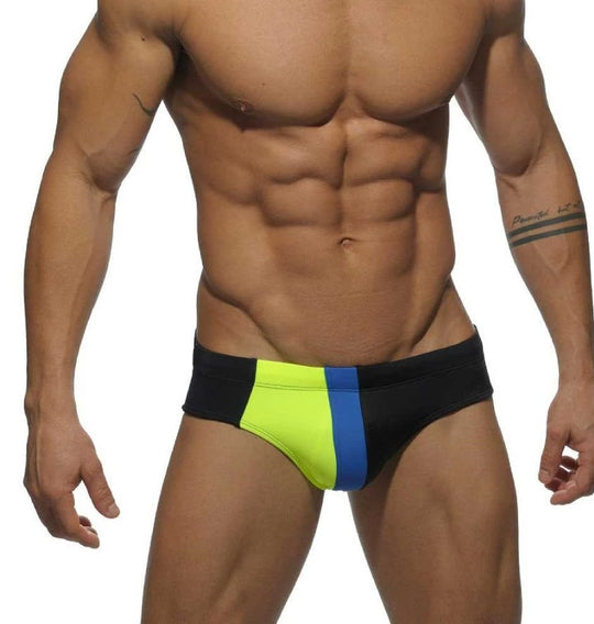 Sexy Men's Swimsuits - Racing Stripe Swim Briefs – Oh My!