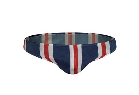 Art Deco Striped Swim Briefs swimwear