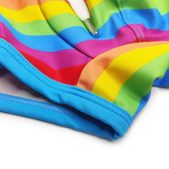 Baby Blue Rainbow Swim Trunks - Oh My Underwear
