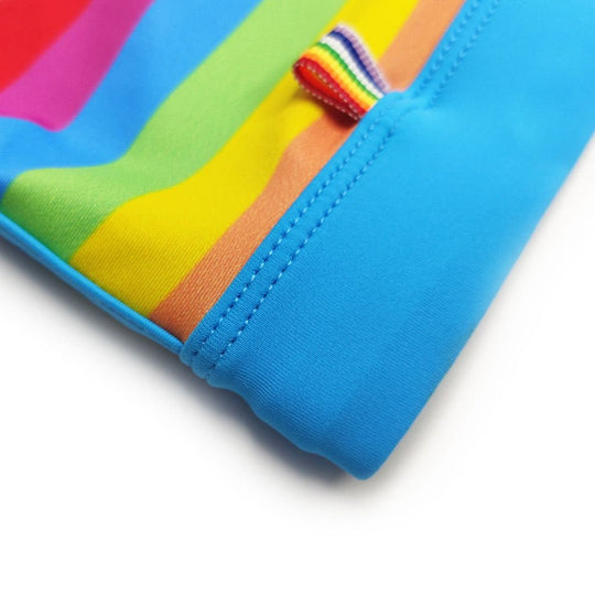 Baby Blue Rainbow Swim Trunks - Oh My Underwear