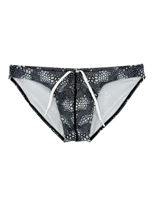 Black Scales Swim Briefs - Oh My Underwear