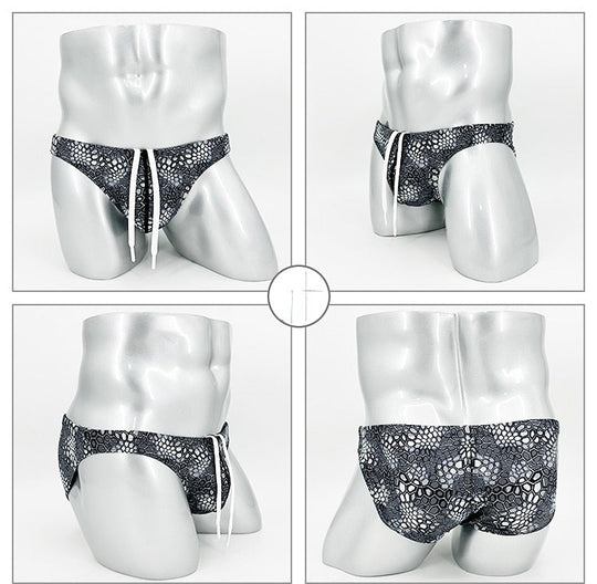 Black Scales Swim Briefs - Oh My Underwear