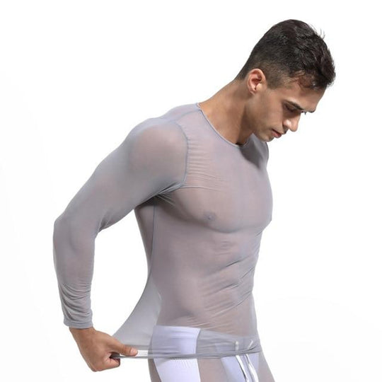 Breathable Mesh Long Sleeve Top loungewear