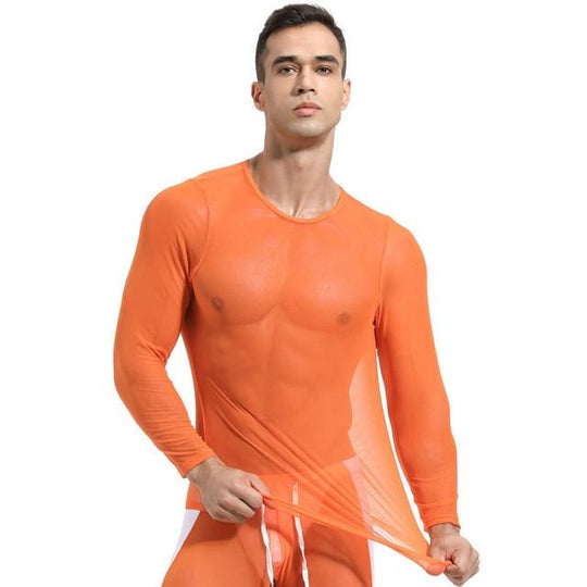 Breathable Mesh Long Sleeve Top loungewear
